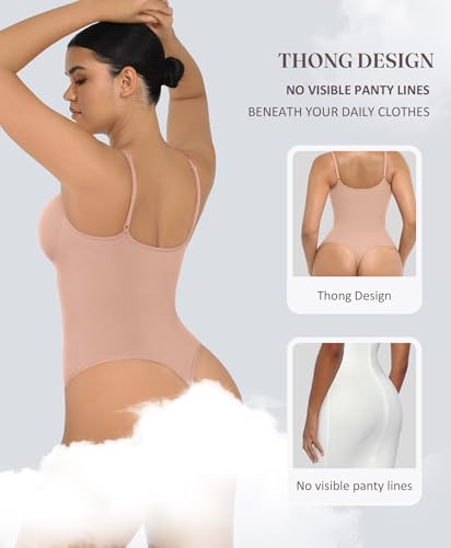 Image of FeelinGirl Shapewear Bodysuit Tummy Control for Women Seamless Body Shaper