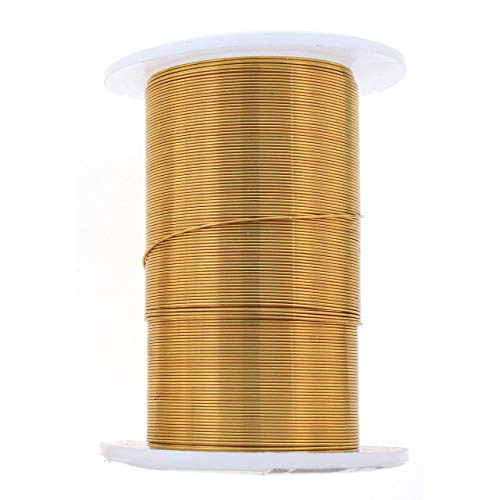 Image of The Beadsmith Wire Elements 28-Gauge Lacquered Tarnish-Resistant Copper Wire for Jewelry Making, 40 Yard, 36.58 Meter Spool