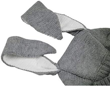 Crochet Earflap Pilot Hats Rabbit Ears Beanie Cap Winter Warm Knit Caps for Toddlers Baby Girls and Boys - Image 7