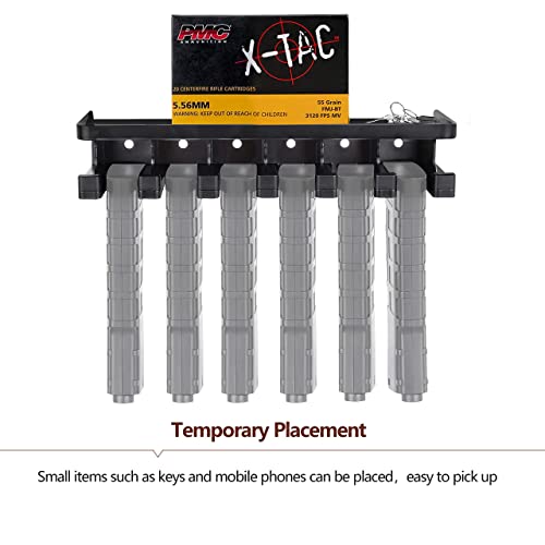 Adoreal Solid Abs Standard Pmag Rack Wall Mount With Storage Shelf, Gun Rack Wall Mount, Folding Gun Racks #TOP3