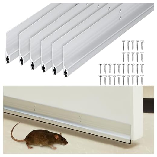 Gisafai Metal Door Draft Stopper 6 Pcs