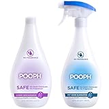 Pooph Pet Odor Eliminator & Pooph Laundry Additive - 2-32oz Bottles - Dismantles Odors on a Molecular Basis, Dogs, Cats, Freshener, Eliminator, Urine, Poop, Pee, Deodorizer, Puppy, Fresh, Clean