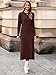 Glamaker Womens 2 Piece Skirt Sets Fall Fashion Matching Set Casual Sweater Dress Knit Lounge Travel Outfits Winter clothes (Dark Brown S)