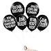 Produktbild Pechkeks Anti-Party-Ballons, schwarze Luftballons mit schrägen Sprüchen, Bis zum bitteren Ende-Set, schwarz