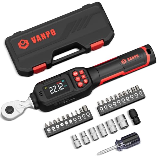 VANPO 1/4 Drive Digital Torque Set