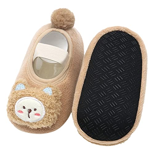 Sock Shoes Toddler Children Toddler Shoes Autumn and Winter Boys and Girls Floor Socks Non Slip Plush Black Shoes