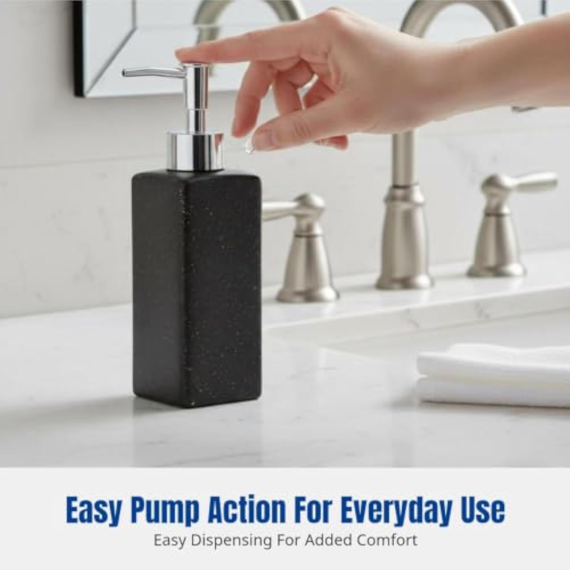 Modern Luxury Glass Dispenser Bottle with Pump