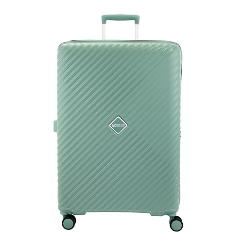 American Tourister Diamo 55 CM Cabin Trolley Bag with Combination Non TSA Lock & 8 Wheels Hard-Sided PC Small Suitcase/Travel Bag with Double Spinner Wheels/Trolley Bag/Luggage for Men & Women- Gold