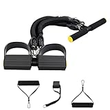 Gemsaya Widerstandsbänder Set, Sit-Up Trainingsgerät mit Gummigriffen, Fußpedal und Türanker, Fitness Expander für Zuhause, Home Gym, Krafttraining Aller großen Muskelgruppen