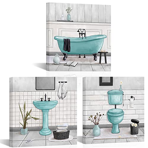 HOMEOART Bathroom Wall Art Bath Tub Painting Picture Bathroom Wall