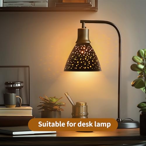 Image of Ceiling Fan Light Covers, 3 Pack Pendant Light Shade Replacement with 1-5 /8 inch Fitter, ALUCSET 4.7 inch Height and 6 inch Diameter, Metal Bell Shaped Cover for Chandelier Pendant Light (Dilated)