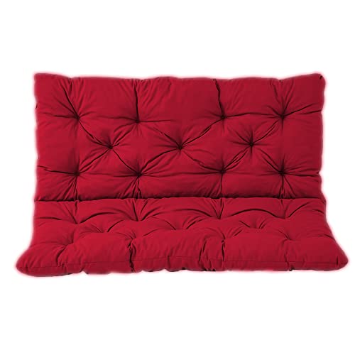 Coussin de rechange pour balancelle rouge 100x100 résistant aux intempéries pour rénover votre banc