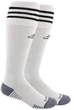 adidas Unisex Copa Zone Cushion III Soccer Socks (1-Pair) , White/ Black , Large