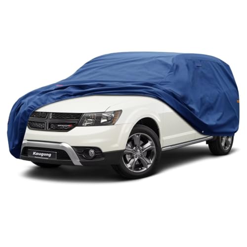 Image of Kaugung Heavy Duty SUV Cover Custom Fit for Dodge Journey (2003-2021),SUV Car Cover Waterproof All Weather with Anti-Theft Lock,Sun, Rain, Dust & Snow Protection.(USA Warehouse,Within 3-7 Days)