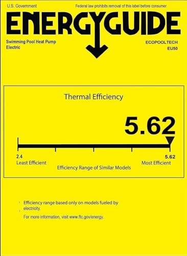 Ecopooltech MODEL EU-EU50-24627 Electric Heat Pump Pool Heaters,Max 16184Btu Up To 5000 Gallons Above Ground Pool Heaters thumb #8