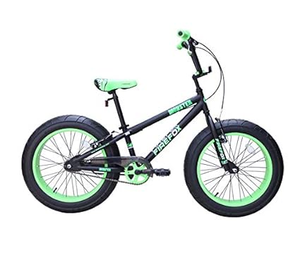 Firefox Bikes Kids Monster 20T Single Speed Cycle (11 inch, Black/Green, for 7-9 Years Boys)