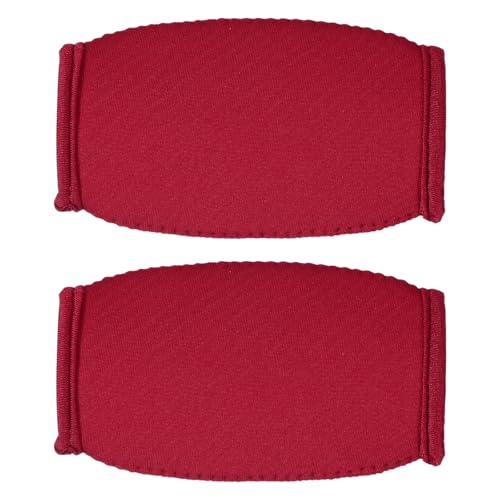 YELARXI Football Chin Pad, Football Chin Cover Helmet Pad 2 Pack & Polyester & Red Sport Accessories One Size Fits All - Fitting for (Rugby/Lacrosse/Biking)
