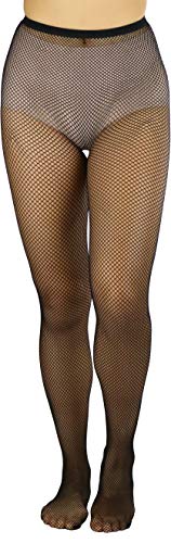 ToBeInStyle Women's Fine Fishnet Pattern Pantyhose w/Back Seam & Rhinestones3