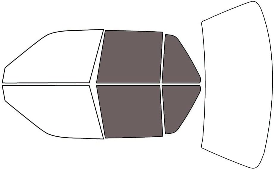 Rvinyl Window Tint Kit Compatible with Honda Civic 1988-1991 (Sedan) - Back Precut Kit - 35%