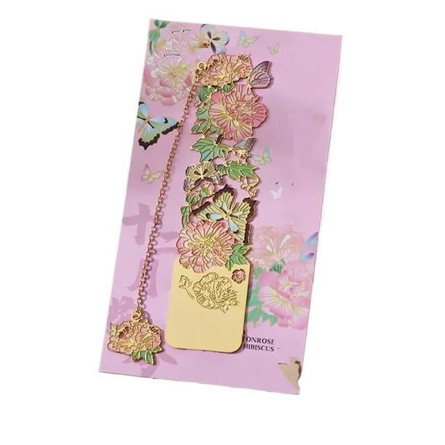 Marque-page en métal fleur creuse un cadeau parfait pour enseignant