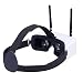 5.8G FPV Goggles,Rcharlance 48CH DVR FPV Video Goggles Dual-Displays Diversity Receiver Automatic Channel Scan with Adjustable Interpupillary Distance & 3.7V 1500mAh Battery for FPV Quadcopter Drone