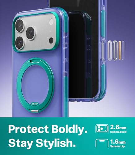 Coque iPhone 17 Pro Max de qualité premium protection caméra et dos mat bleu