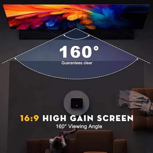 Aerixtron 3D Air Mesh Projector Screen 16.4ft, 4K 16:9 Portable Projector Movies Screen, Professional Golf Simulator Impact Screens for Home Theater Outdoor Indoor, Camping, Backyard, Golf Training - image 4