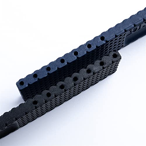 Bracelet montre silicone 24mm boucle mate noir remplacement - 6