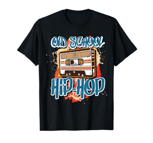 Retro Old School Hip Hop 80s 90s Graffiti Cassette Camiseta
