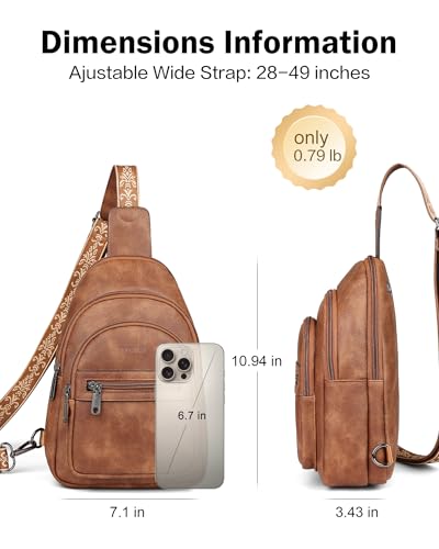Image of FADEON Sling Bag for Women, Designer Small Crossbody Bags, Adjustable Strap