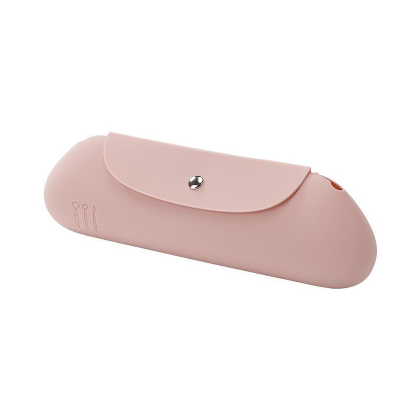 ARURA (LABEL) Silicone Makeup Bag Case Toiletry Bag Makeup Brush Bag Silicone Makeup Bags Pouch Lipstick Holder Bag Silica Gel Travel Make up Organizer for Women (Pink)-image-48