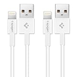 Spigen C10LS Apple Certified Lightning to USB Cable Two Pack 3.3 Feet (1 Meter) for iPhone 7 / 7 Plus / 6S / 6S Plus / 6 / 6 Plus / SE / 5S / 5 – White