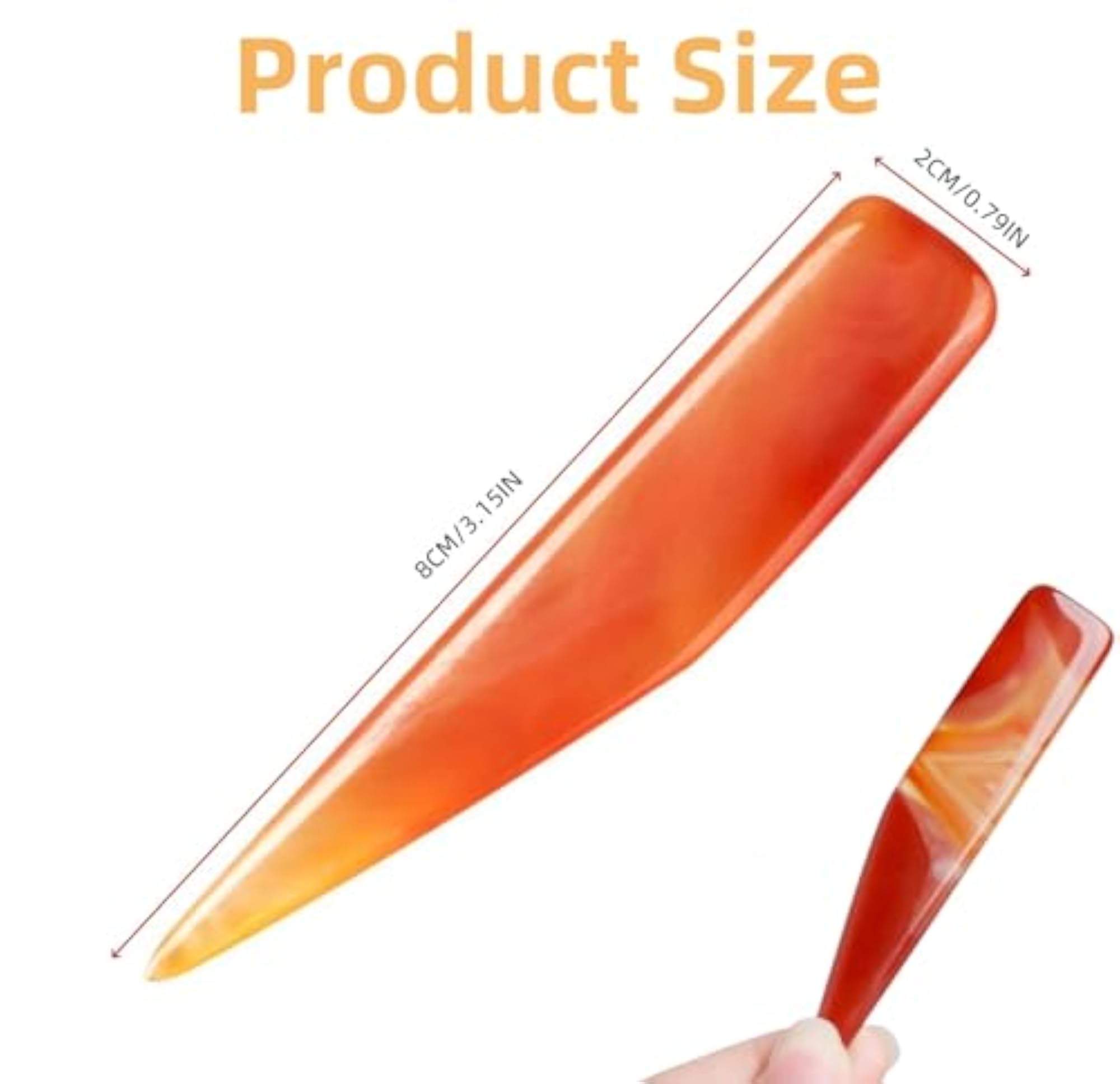Jewelry Polishing Tool Set, 2pcs Agate Burnisher