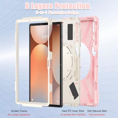 Coque antichoc Samsung Galaxy Tab S8+ robuste anti-chute avec sangle - 5