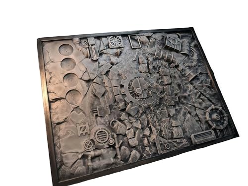 Dry Brush Palette | Texture Palette for Miniature Painting & Model Kits - Drybrush & Paint Scraping Tool (Alternative to Wet Palette)(7.87x5.9in)(02)