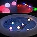 LOFTEK Submersible LED Lights with Remote RF(164ft),Full Waterproof Pool Lights for Inground Pool with Magnets, Suction Cups,3.35” Color Changing Underwater Lights for Ponds Battery Operated