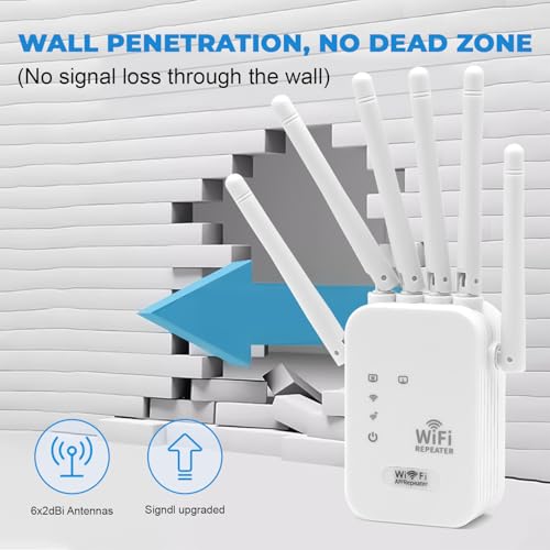 Plus de coupure internet grâce au WiFi booster 6 antennes pour maison