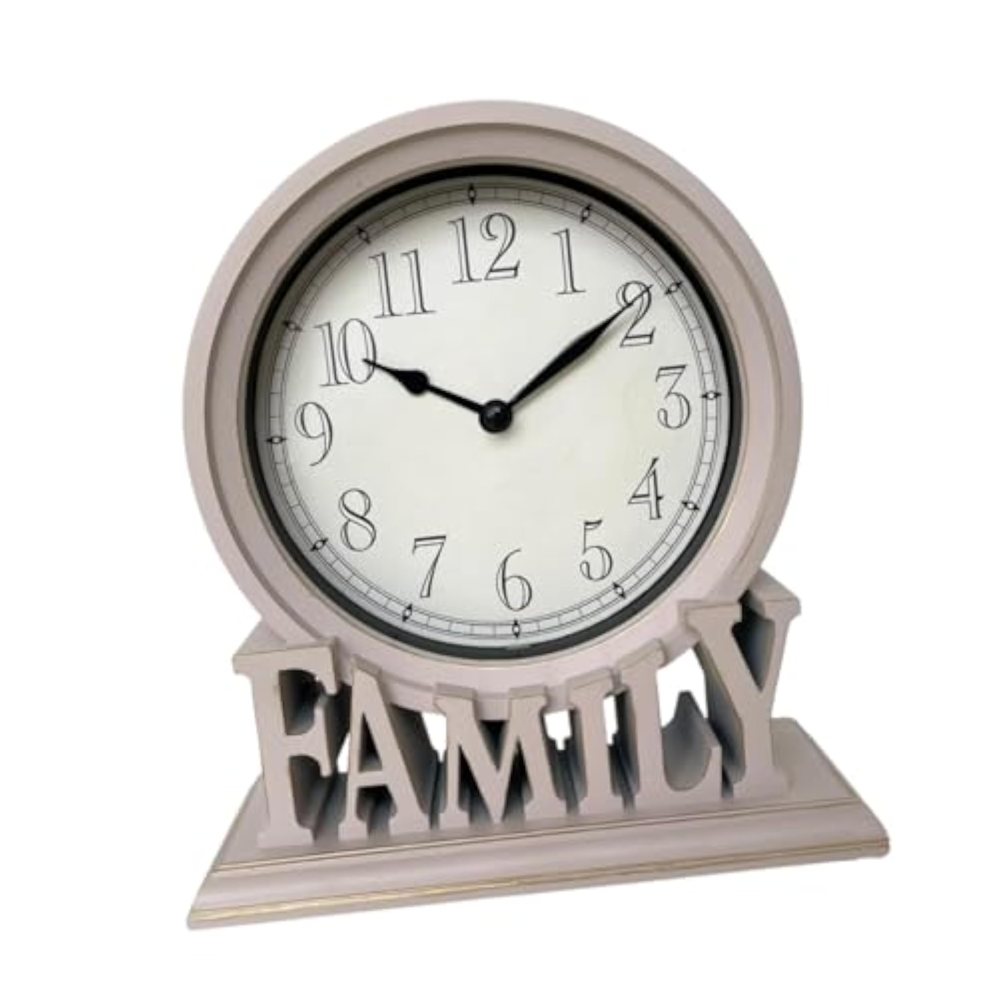 Table Clock with Silent Arabic Numerals, Style A