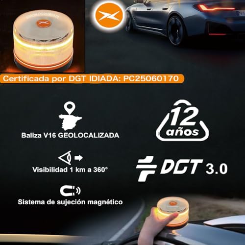 Baliza V16 Homologada DGT con Geolocalización