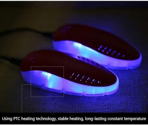 Secador de pies portátil con luz morada para calzado miniatura 4