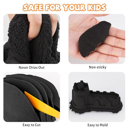 Image of NiToy Play Sand, FlexiSand (1 kg, Black)