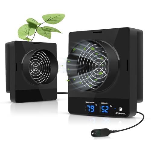 DAOTAILI 4-Inch Grow Tent Inline Duct Fan, Smart Temperature...