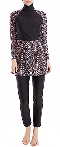 obaSeteck Full Coverage Islamic Burkini Modest Swimwear Long Sleeve Bathing Suit,Muslim Swimsuits for Women (Z3, XXL, xx_l)