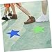 BESPORTBLE 6pcs Star Shape Slip Carpet Markers Vinyl Dots for Classroom Floor Easy to Spot Rug Markers