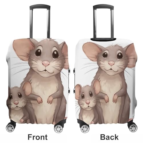 Luggage Cover Elastic Suitcase Cover Anti-Scratch Suitcase Covers Travel Two Little Animals Luggage Covers Luggages Protector for Travel Adult Luggages Decorative 18-32 Inch3