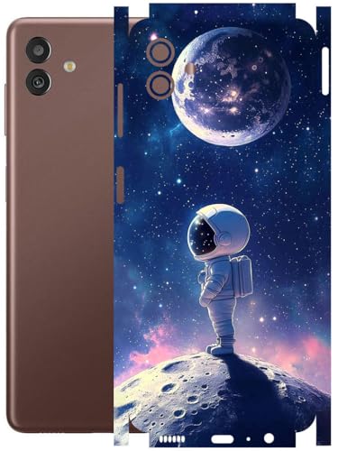 Image of AtOdds - Full Body Back Screen Guard Protector Film - Lamination Wrap Skin Sticker Compatible with Samsung Galaxy M13 (5G) | Scratchproof Matte Finish (Moon)