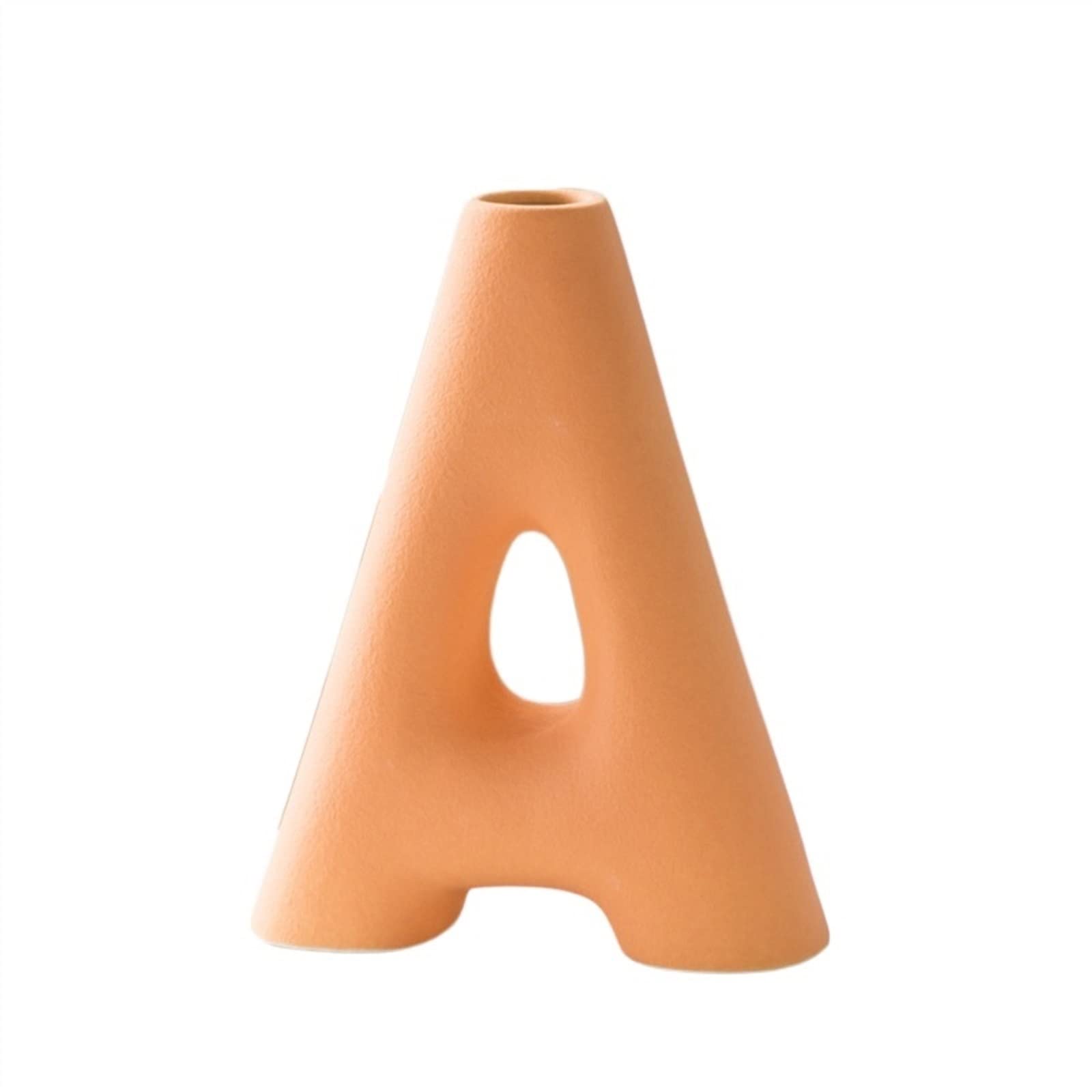 Centerpiece Vases Vases Ceramic Vase Home Decor Room Decoration Accessories Creative Letter Shape Ornaments Desktop(A-2)