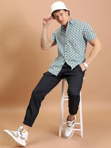 Image of Highlander Men's Cargo Jogger Trousers| Utility Pockets | Trouser for Men | Men Trousers