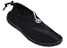 New Mens Slip on Water Pool Beach Shoes Aqua Socks (8, Black 5907)