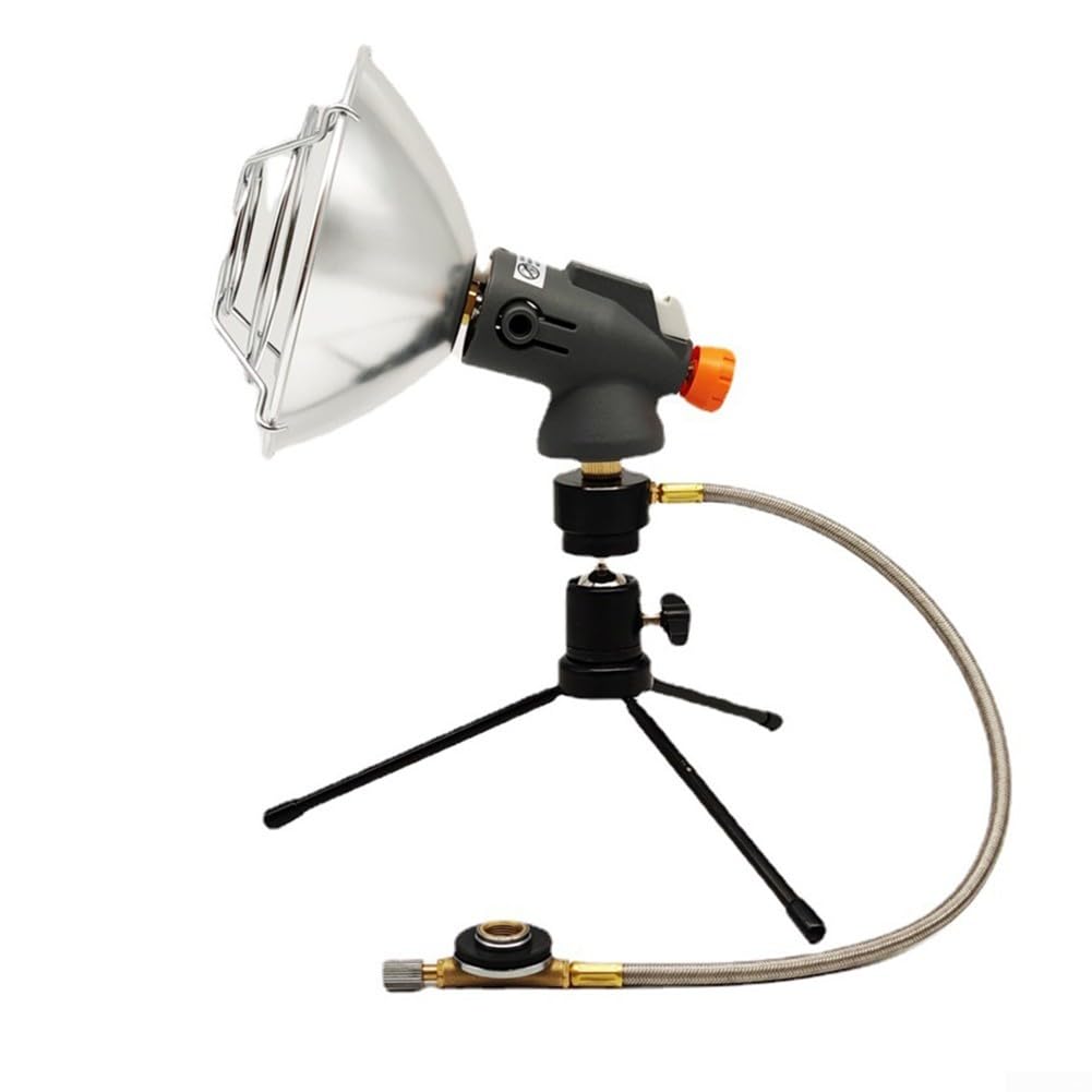 Riscaldatore a gas portatile per esterni, riscaldamento veloce, struttura in metallo leggero, regolabile, controllo del calore, borsa per il trasporto, dimensioni compatte per campeggio, pesca